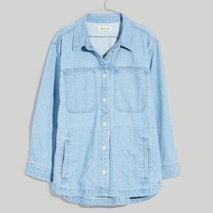 Madewell Denim Ames Oversized Shirt-Jacket in Corrigan Wash
